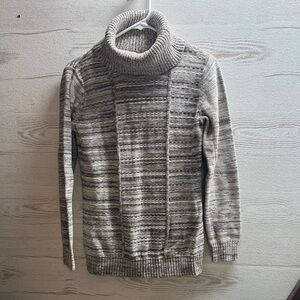 Liz Claiborne brown heathered turtleneck long sleeve sweater size M